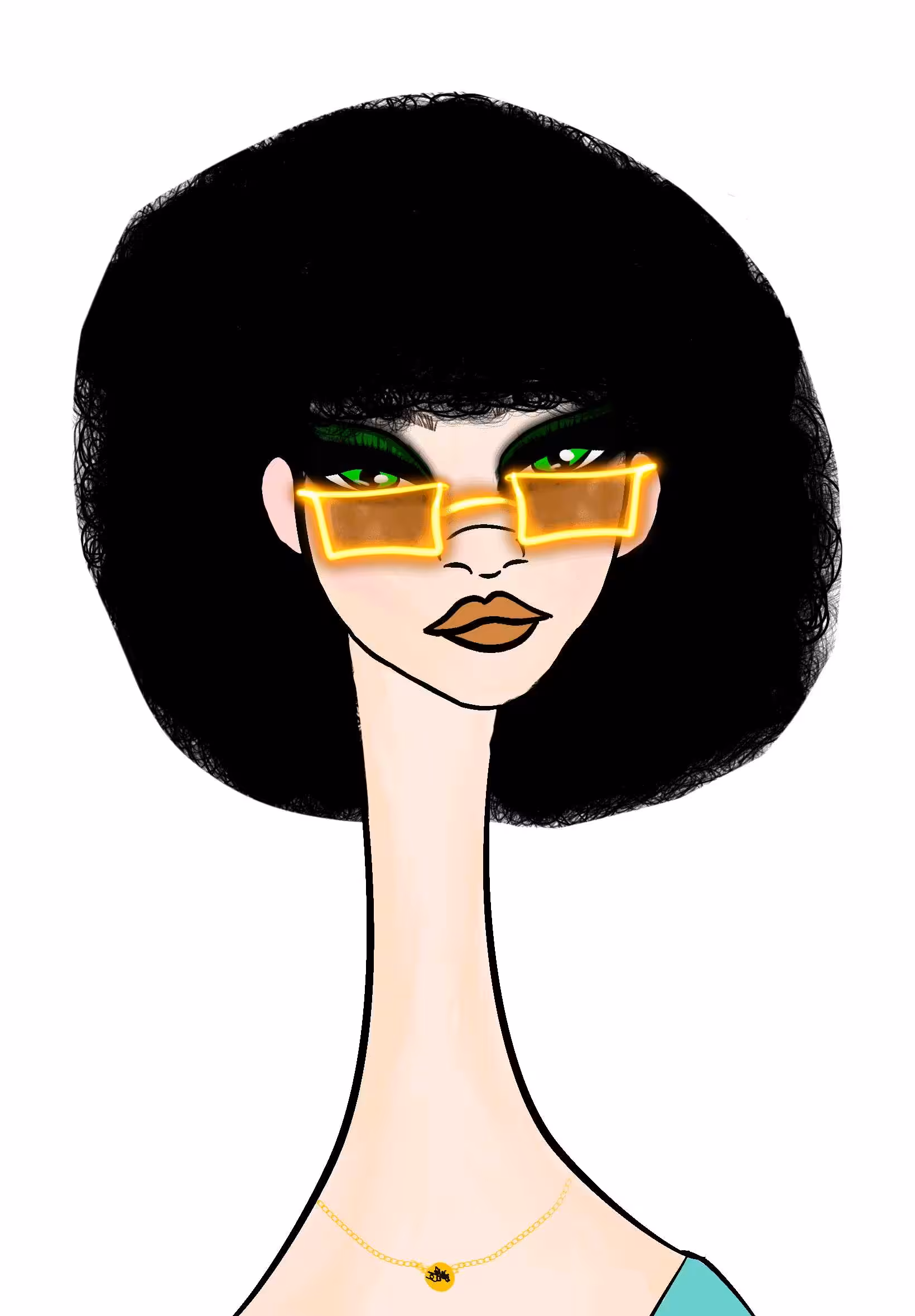 Long Neckie Lady #271