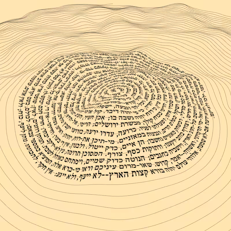 Topographic text #4