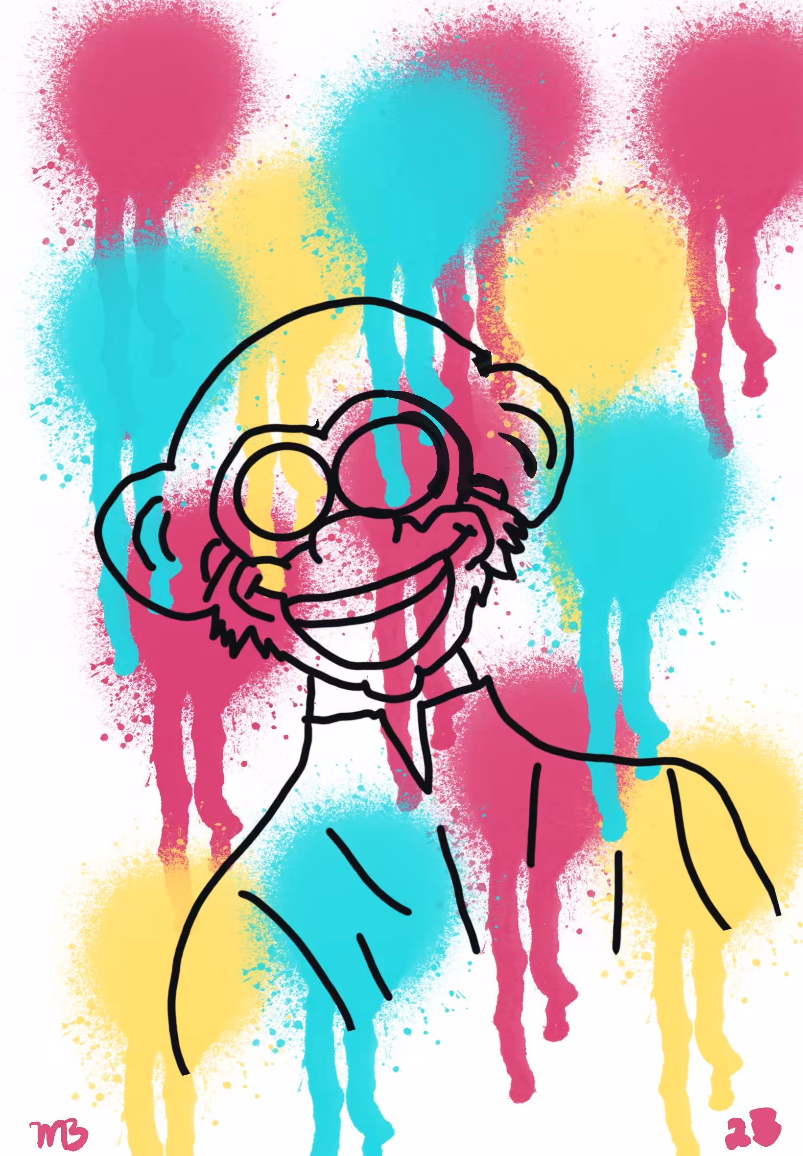 Paint dropping Monkey