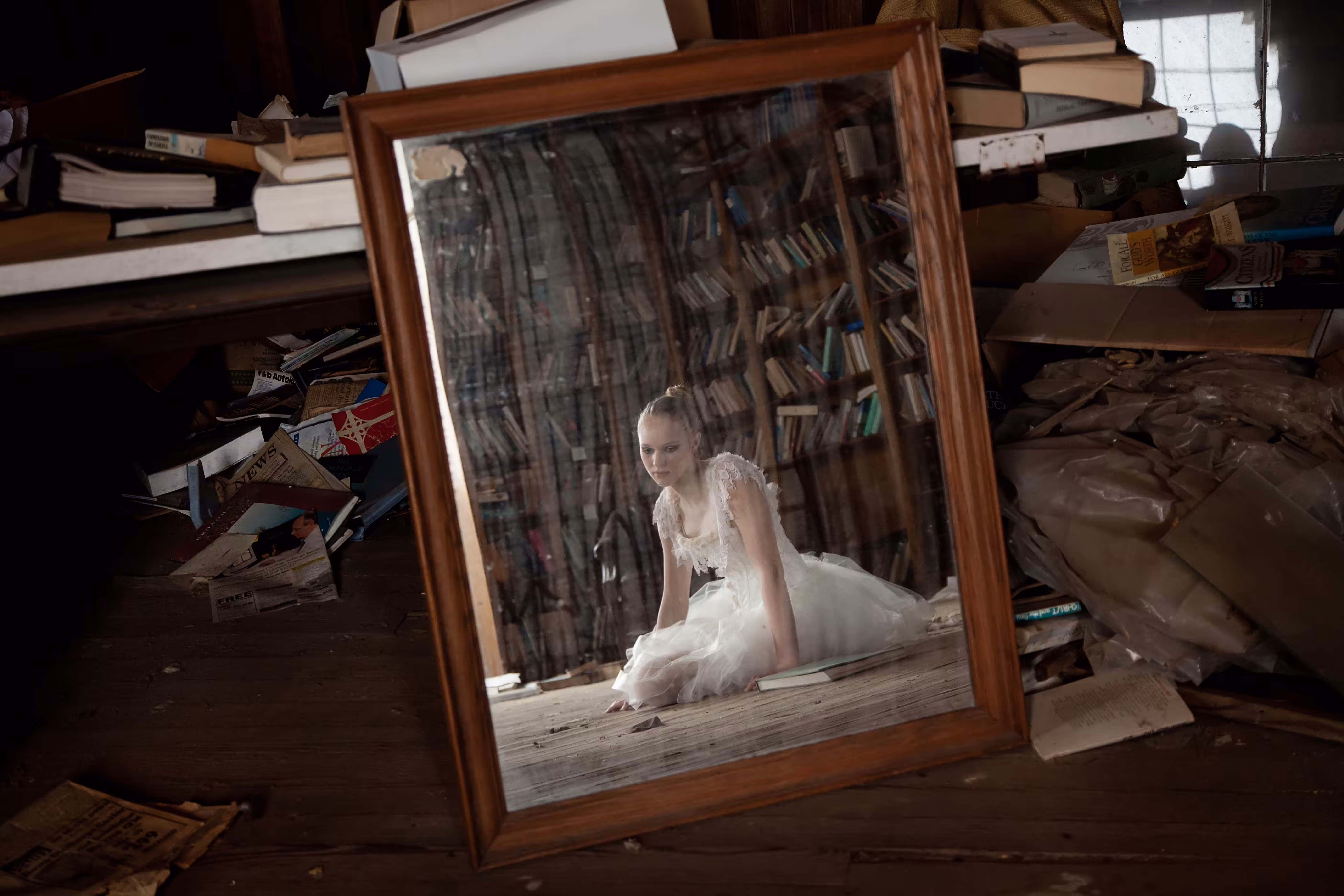 Reflection of Melancholy: A Ballerina's Solitude