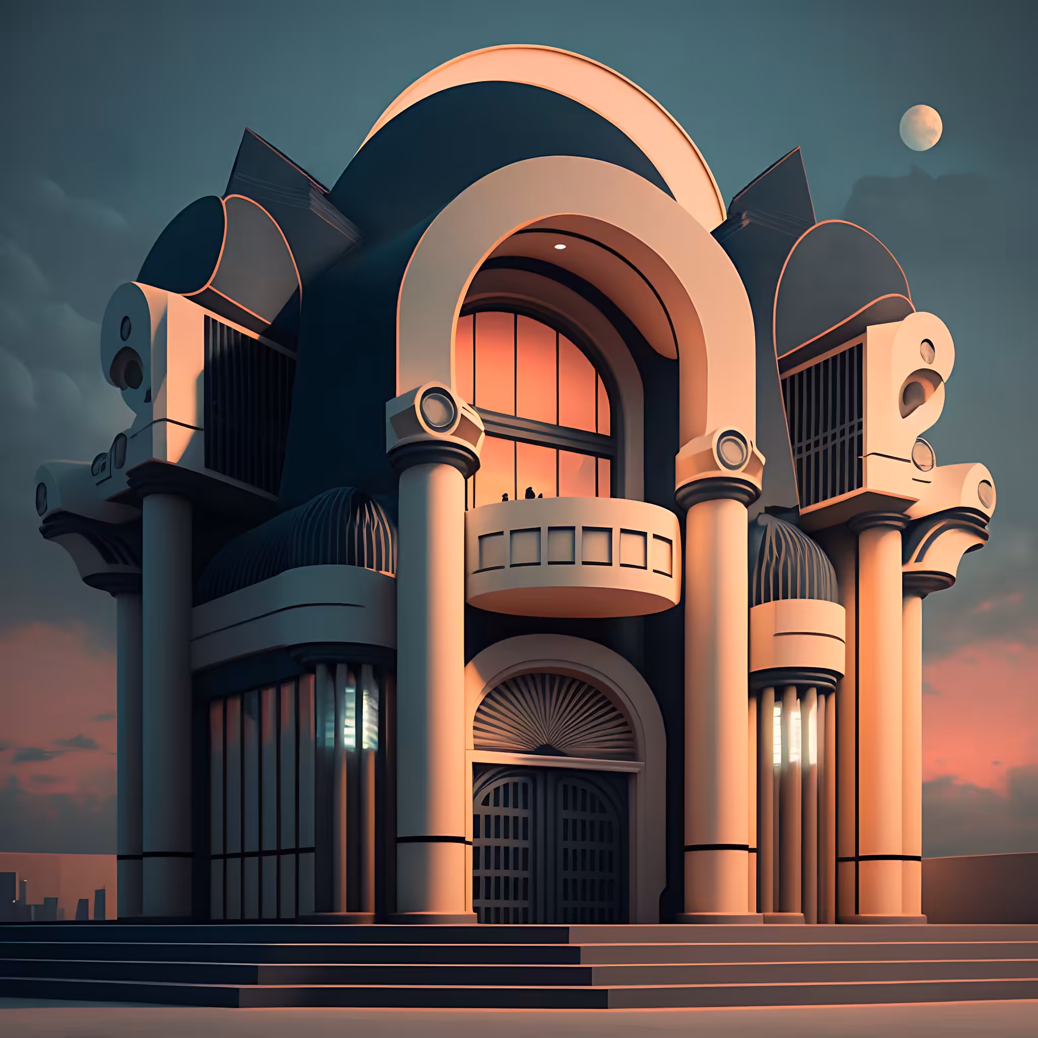 The futuristic theater