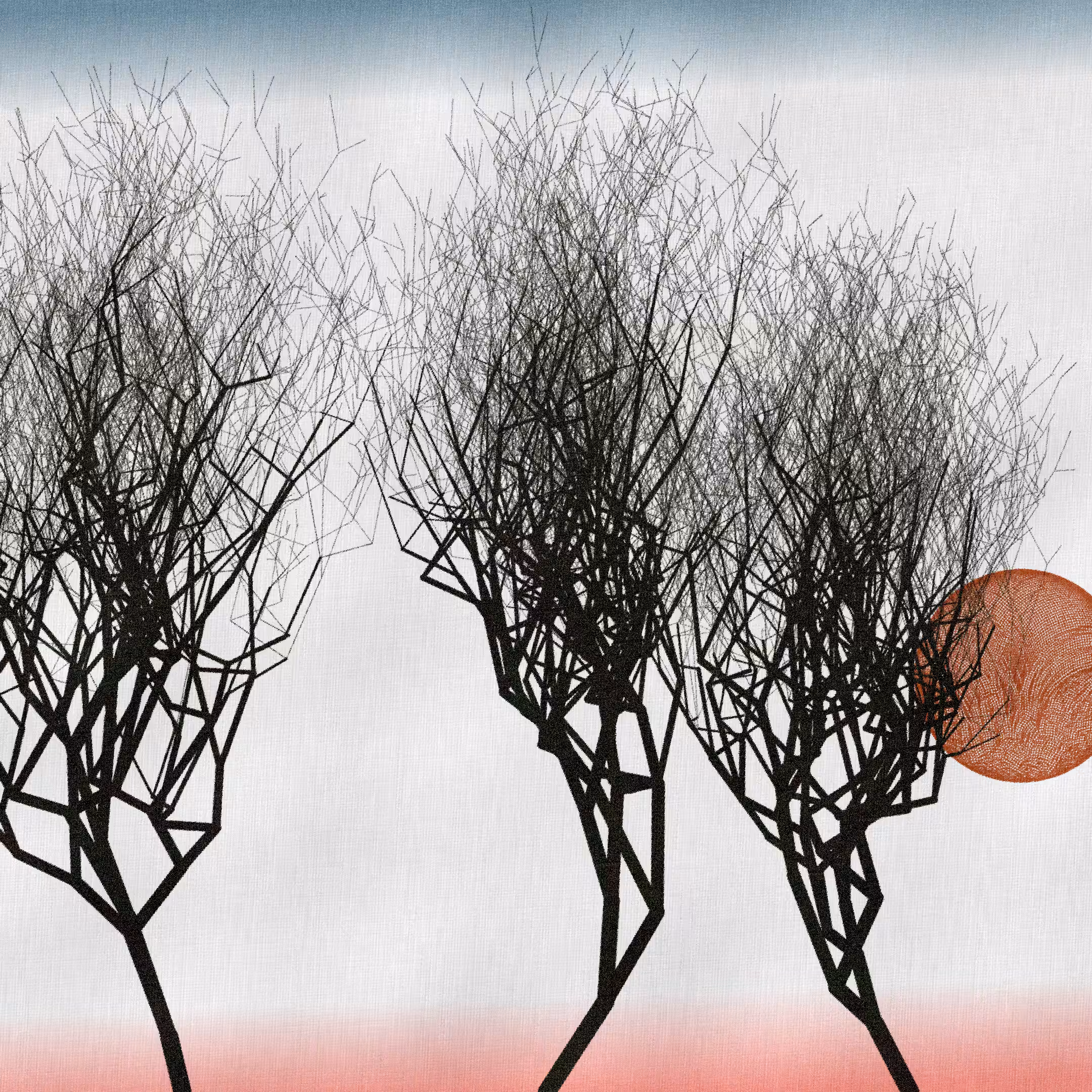 Three dead trees on earth #26