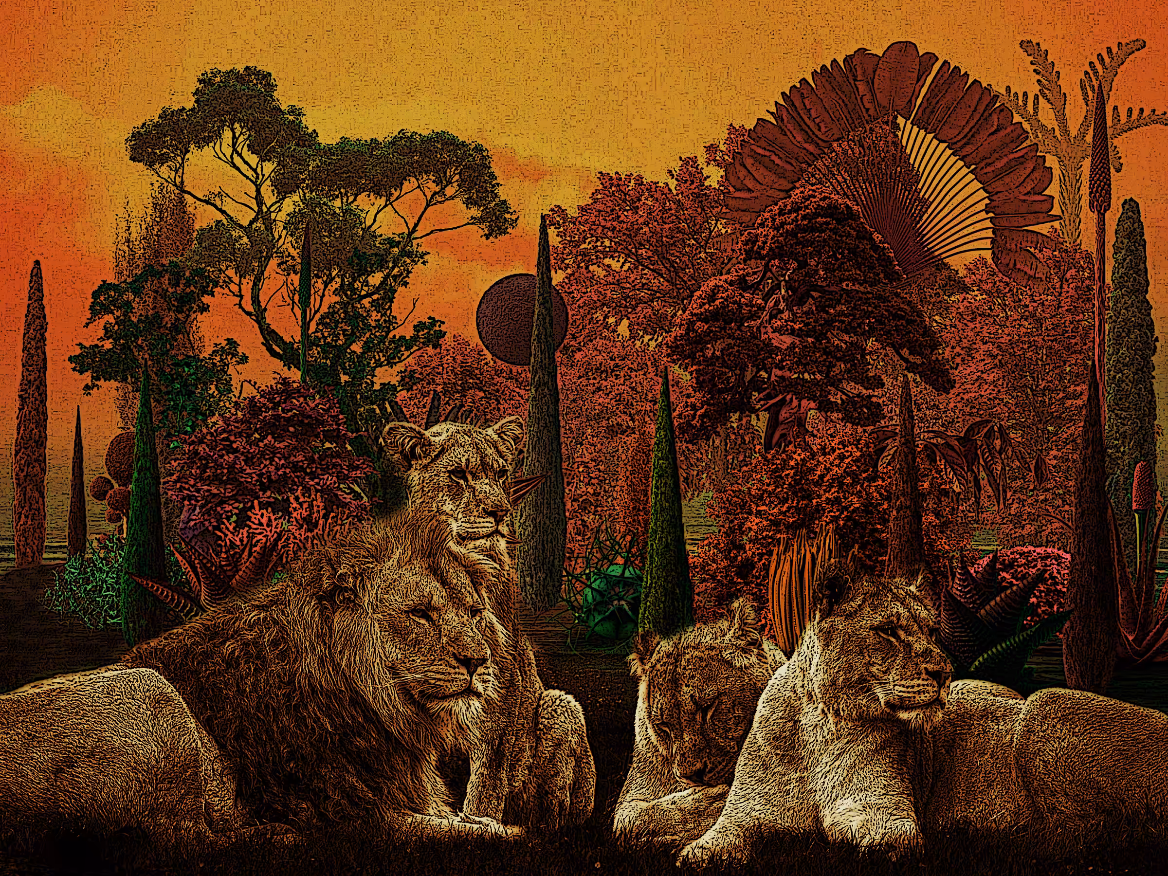 The Silent Symphony of Lions