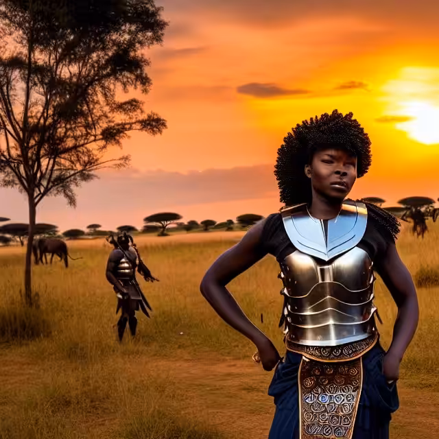 African Female Warriors Series  I: African Female Warrior 06