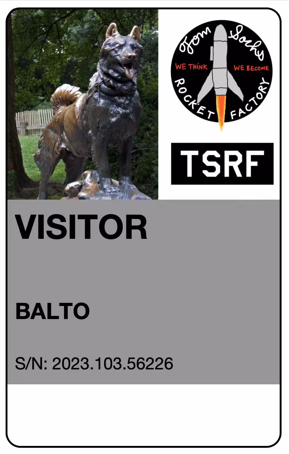 TSRF ID S/N 2023.103.56226