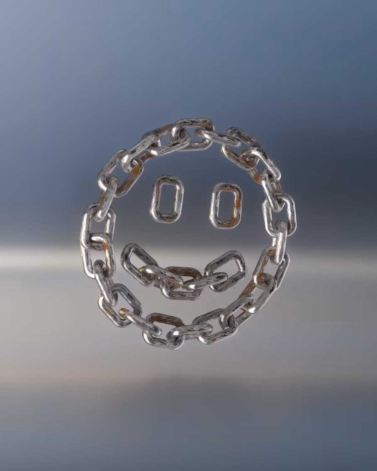 Chain Smiley #2: Corroded Aluminum