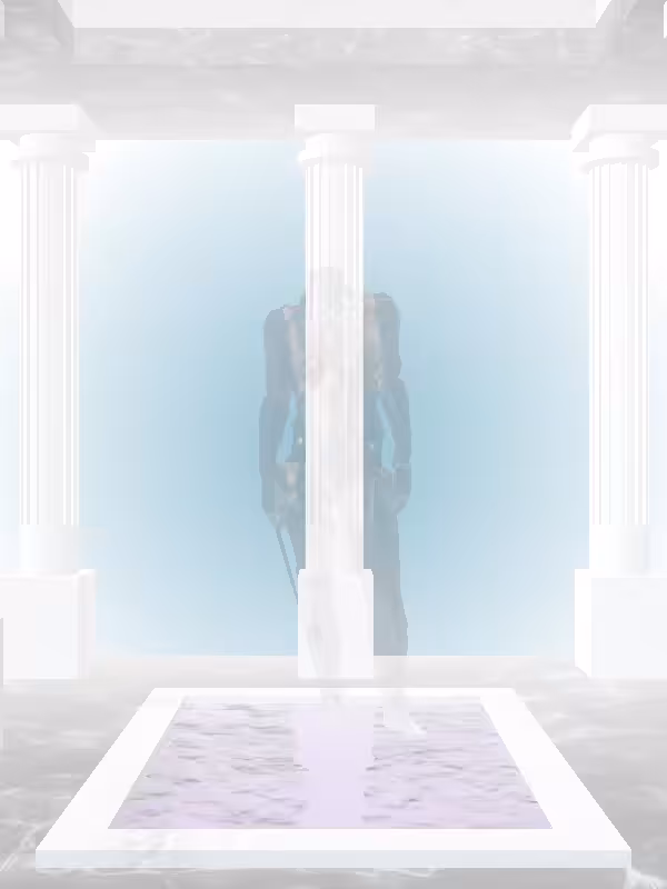 HeavenComputer: The Fading Fragmented Loser Holographic Glow Woman #4623