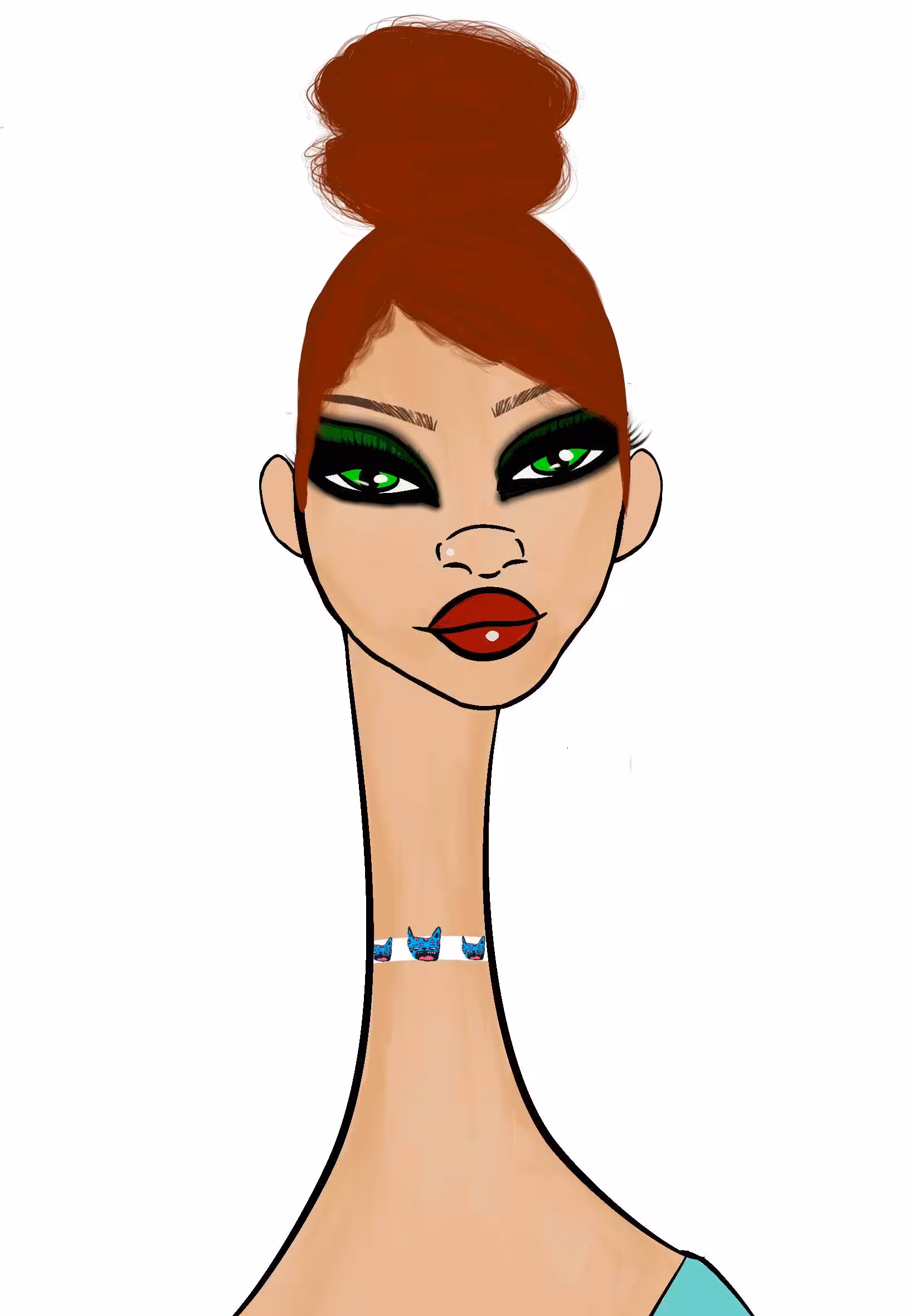 Long Neckie Ladies: Long Neckie Lady #2745