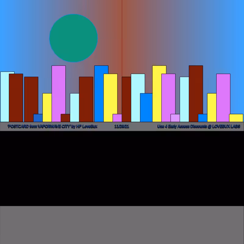 Vaporwave CITY: "Seek the Black Sun" #24
