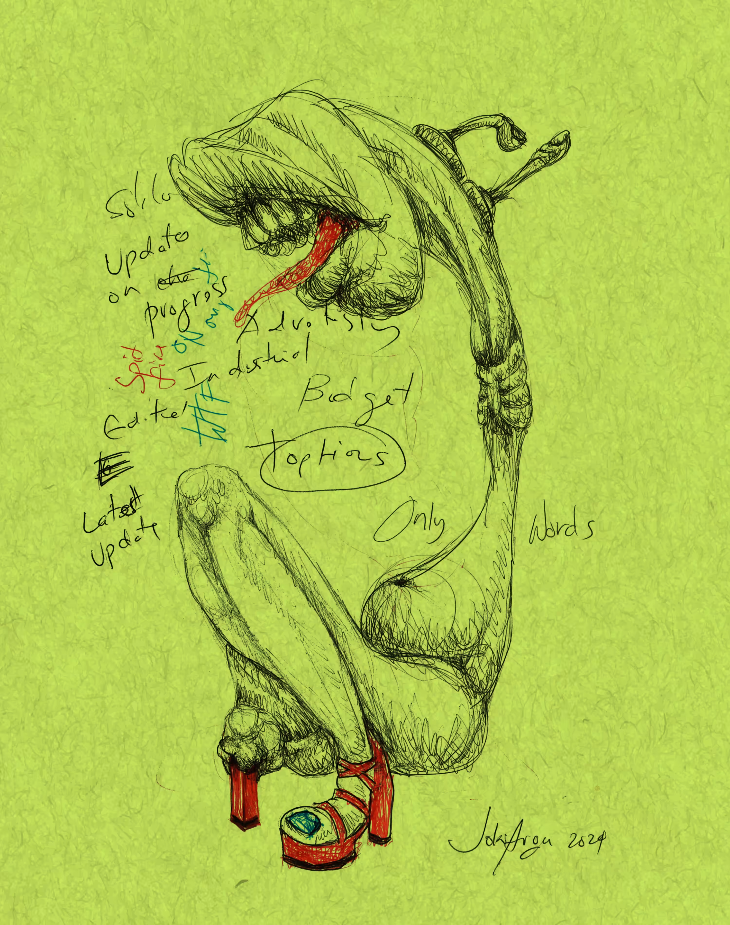 eVerYdaY iz TezDay: scribbles and a doodle