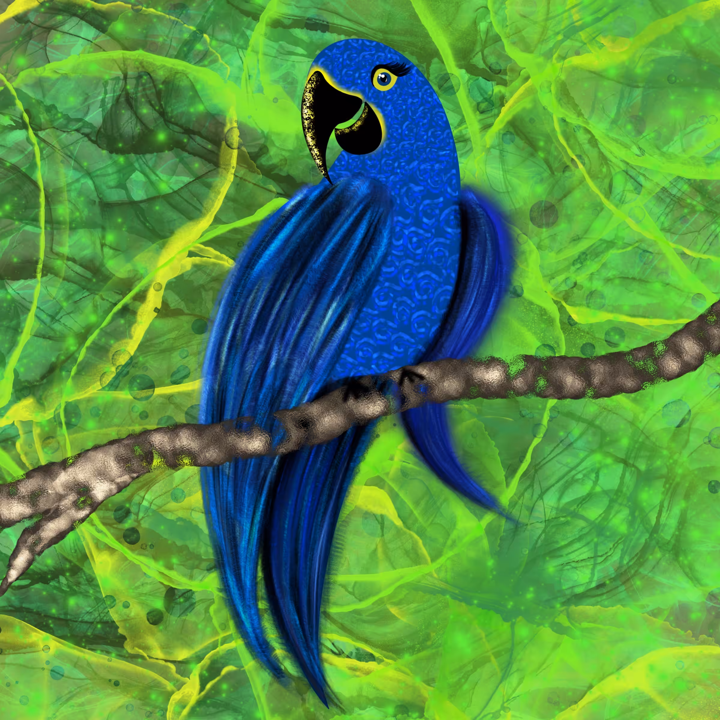 Hyacinth Macaw Parrot