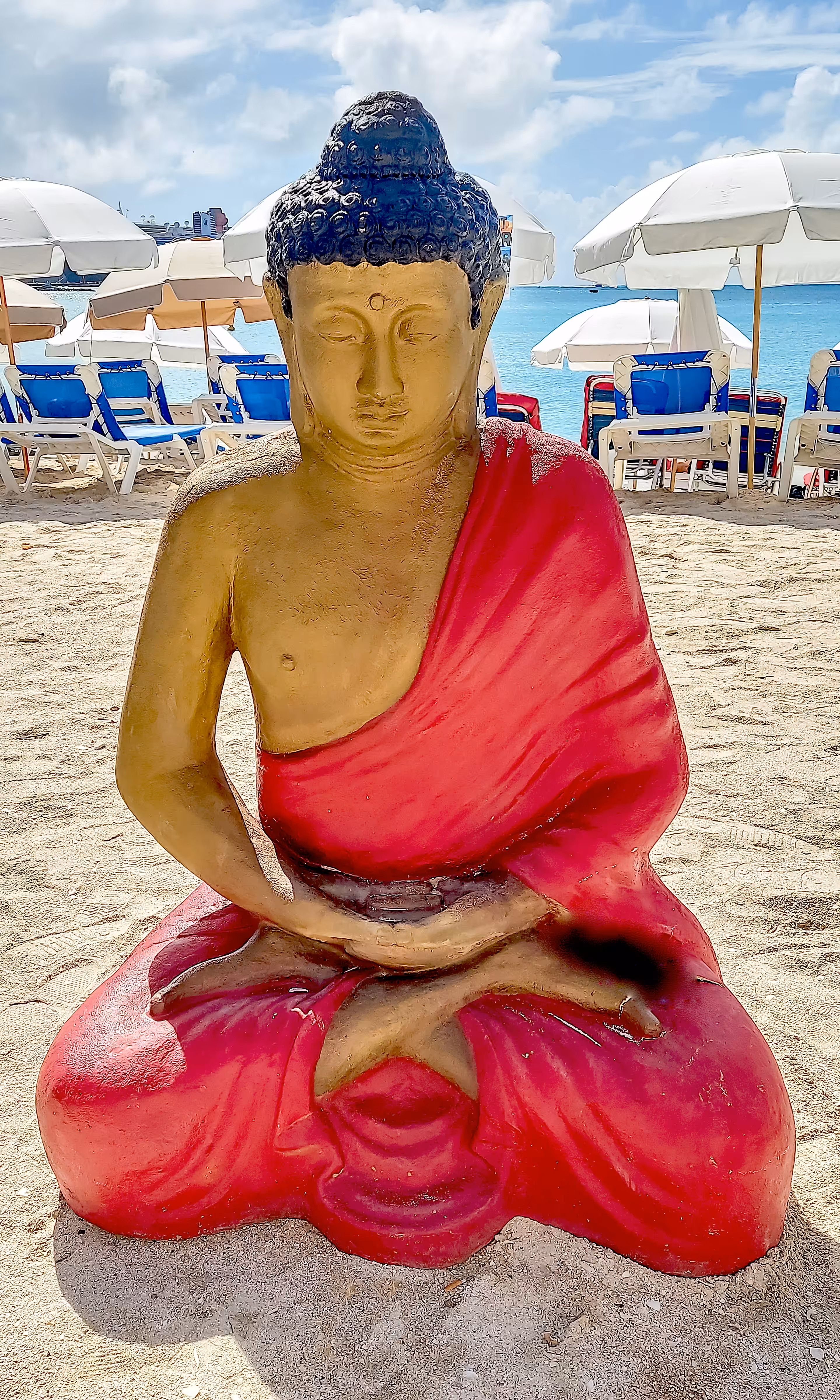 Sint Maartin, Beach Buddha