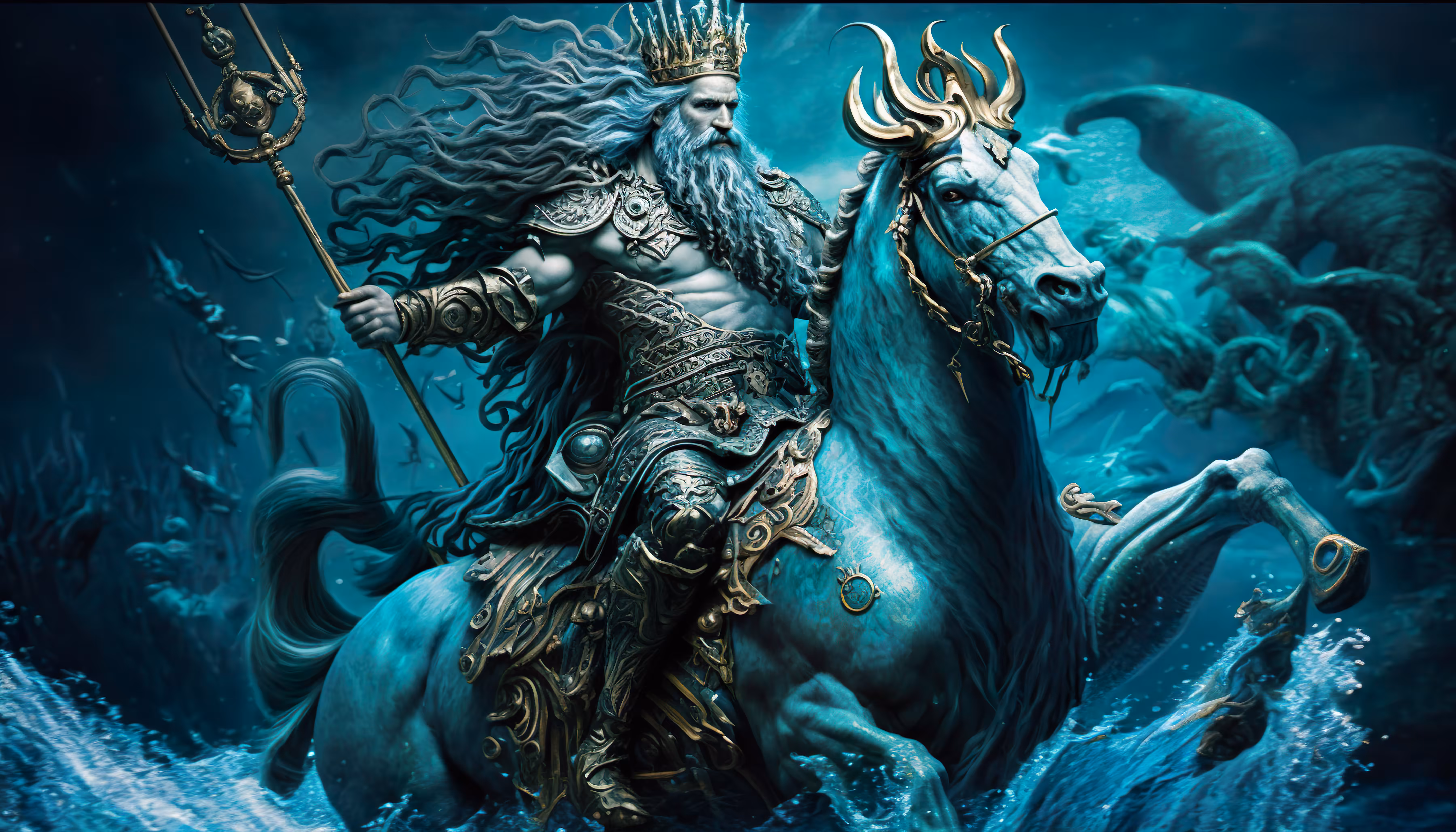 Poseidon, God of the Sea and Earthquakes