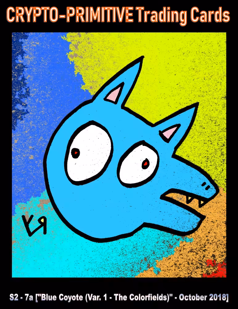 "Blue Coyote (Var. 1 - The Colorfields)" (CPTC - S2 #7a) #1