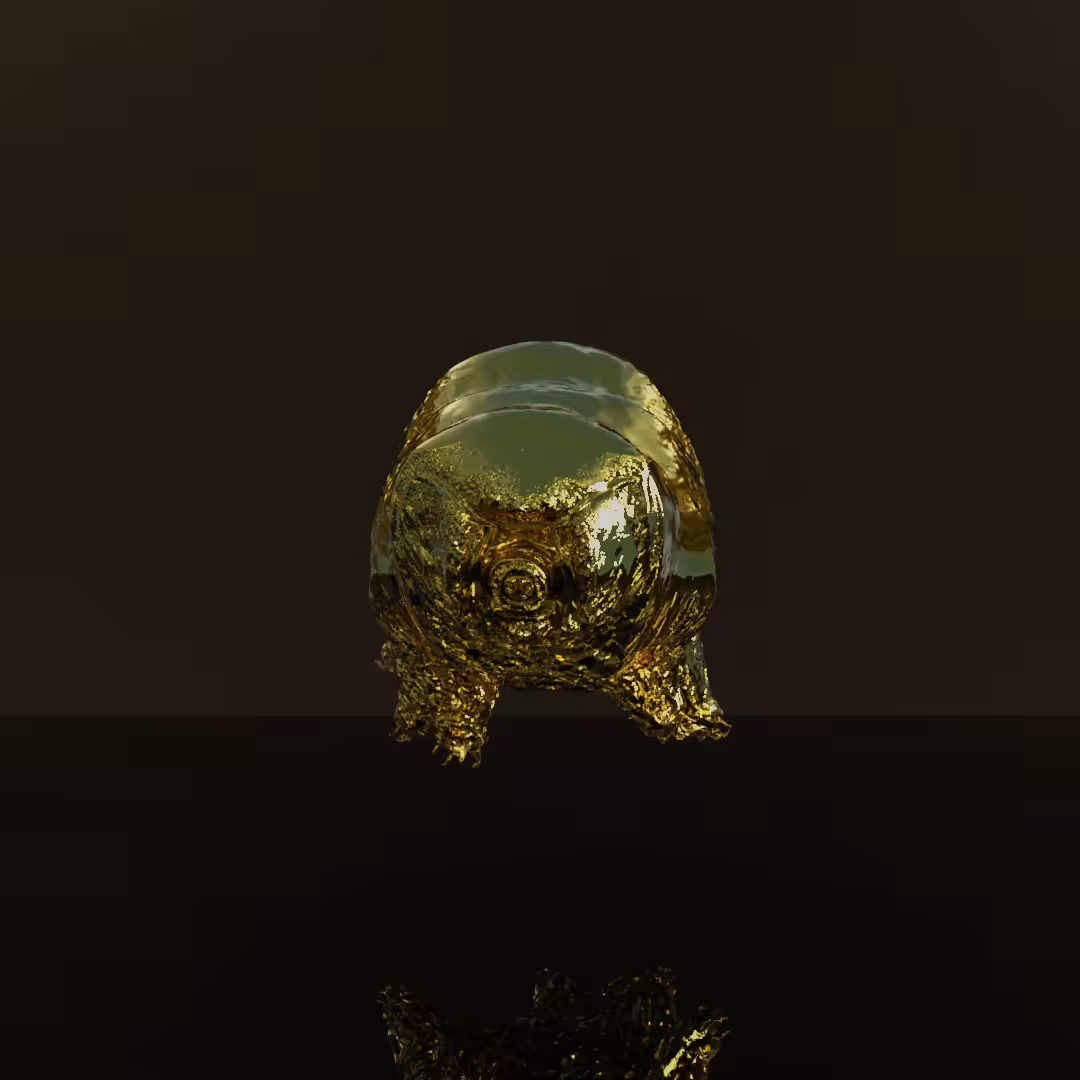 Golden CryptoWaterBear Token