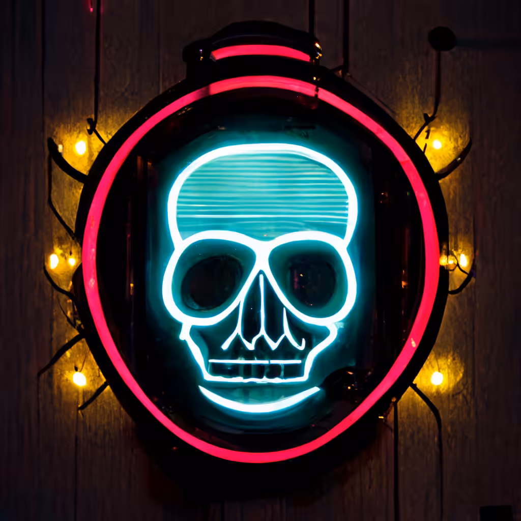 Neon Skull 30