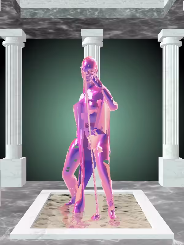 HeavenComputer: The Punching Magnetic Magenta Woman #1537
