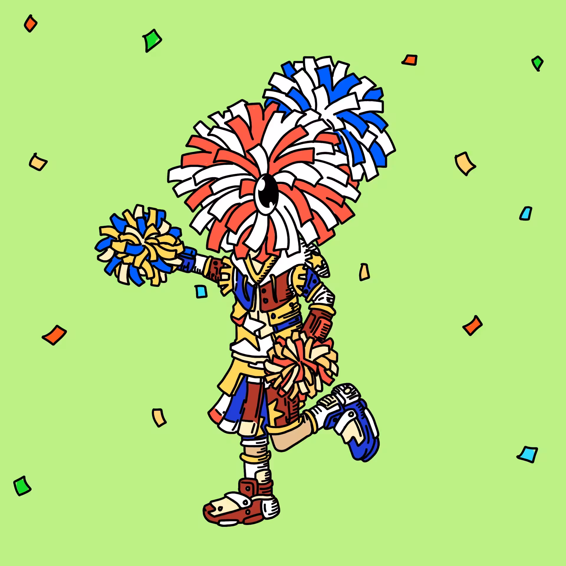 One eyed guys: Cheerleader OEG