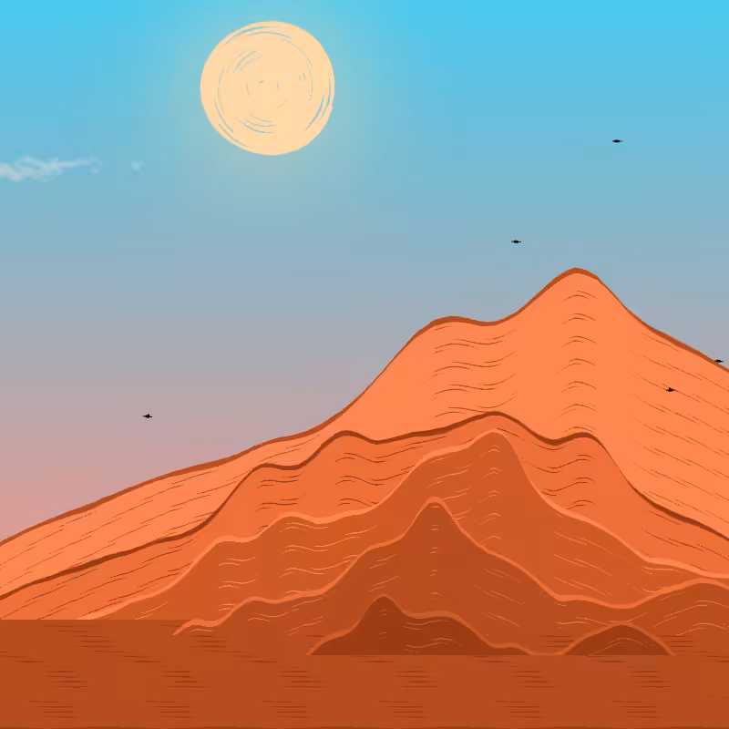 Painted Mountain Sunset #185