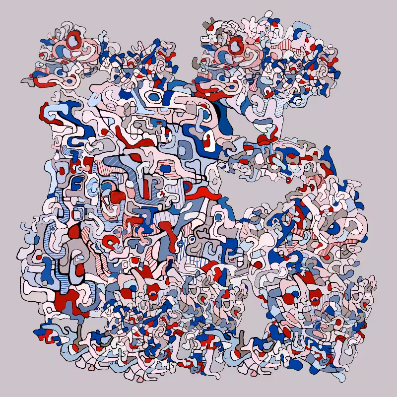 Swim in Dubuffet Thought #42