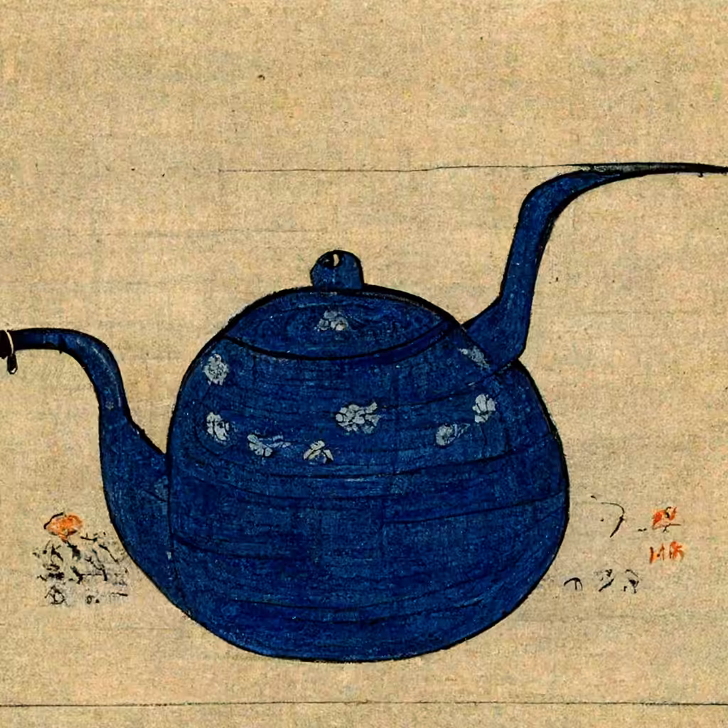 kyūsu (急須) with flowers