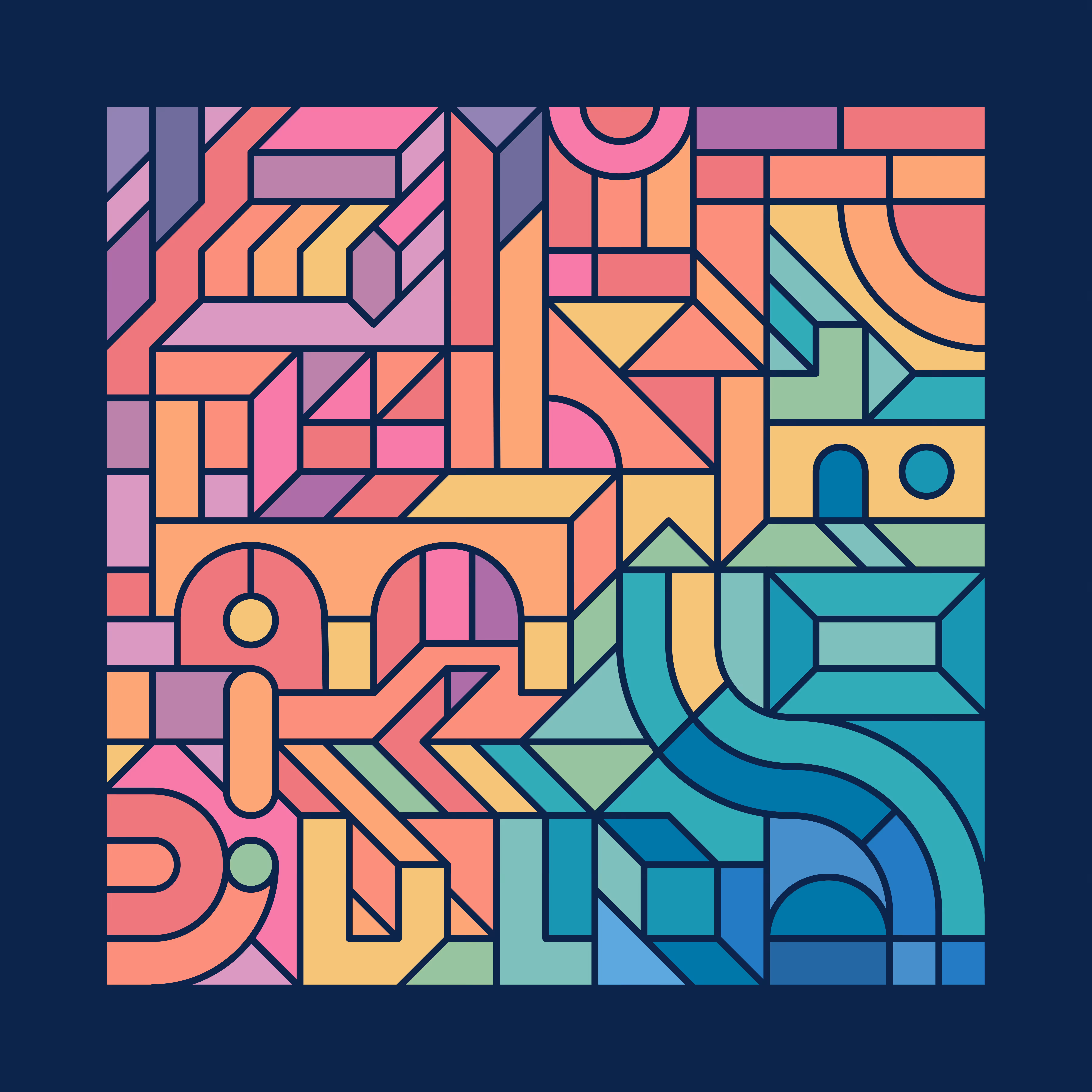 Colourful Chaos - Square ix. 