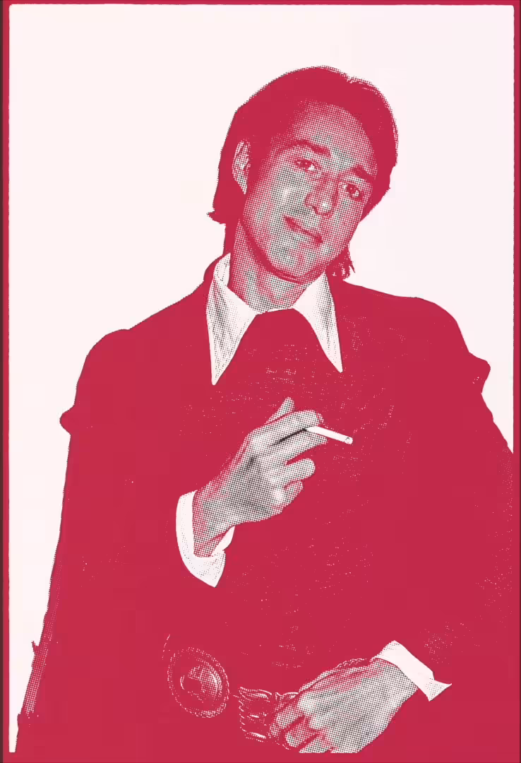 Halston in Cardinal Red
