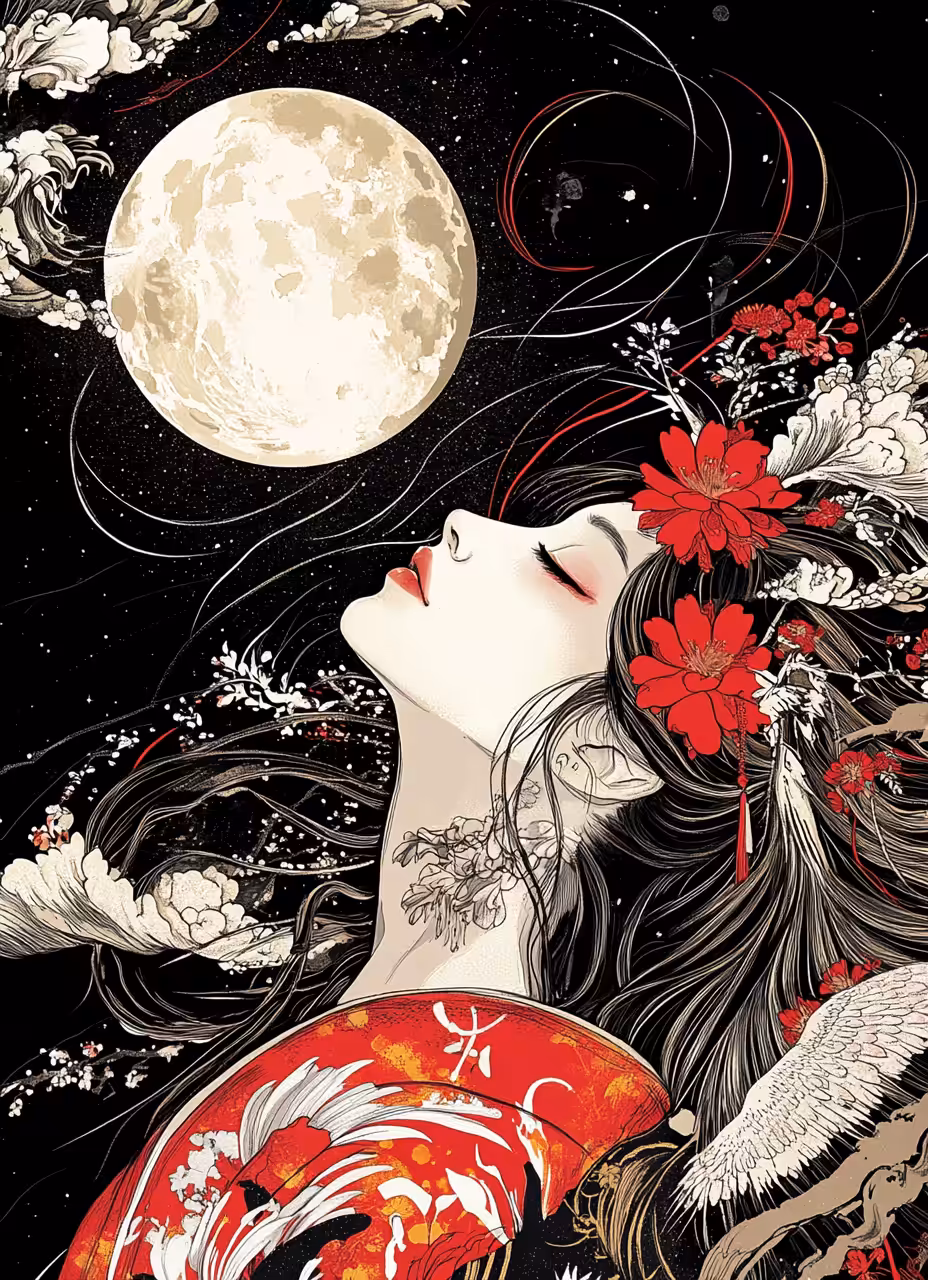 Illuminated by moon