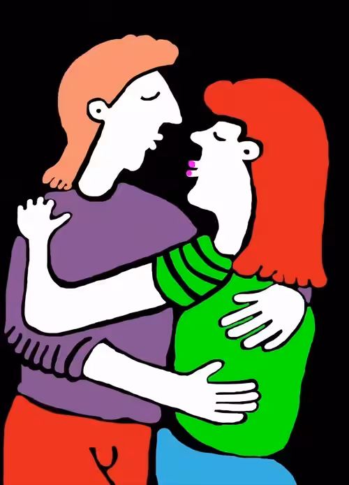 The first kiss