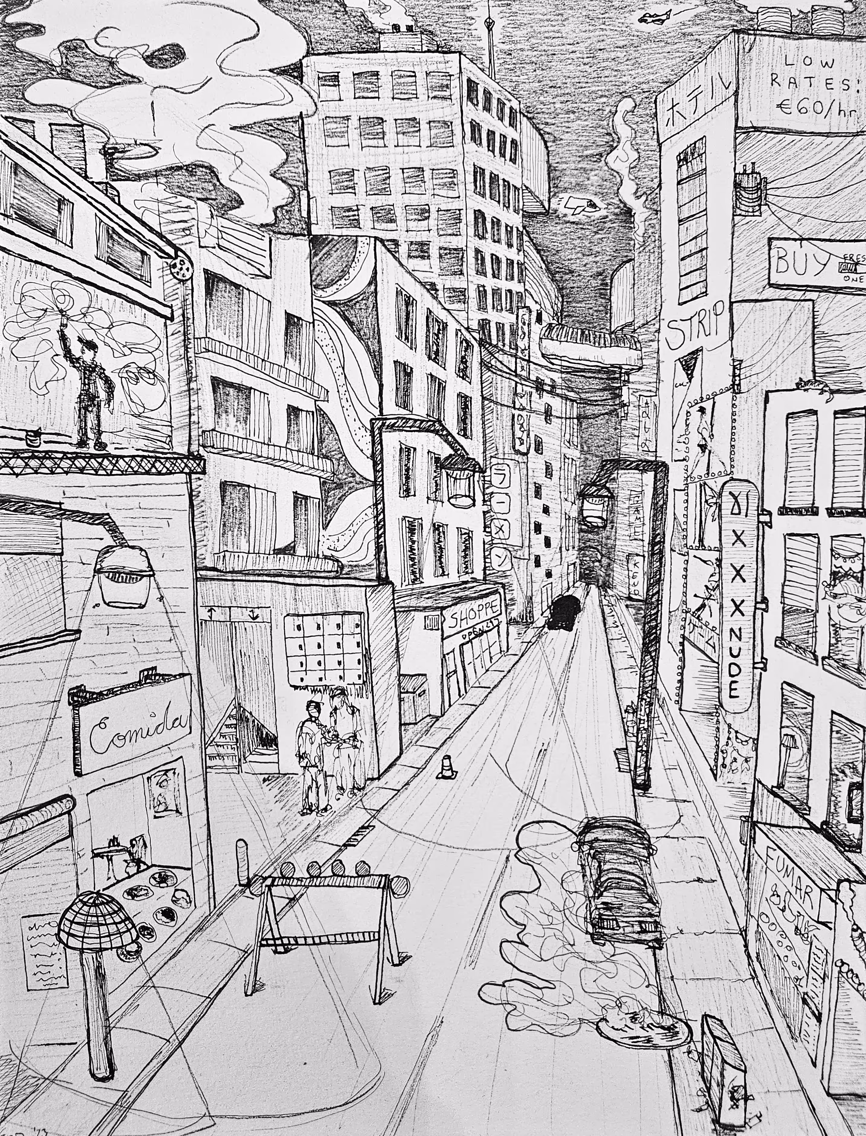 dicey cyberpunk city