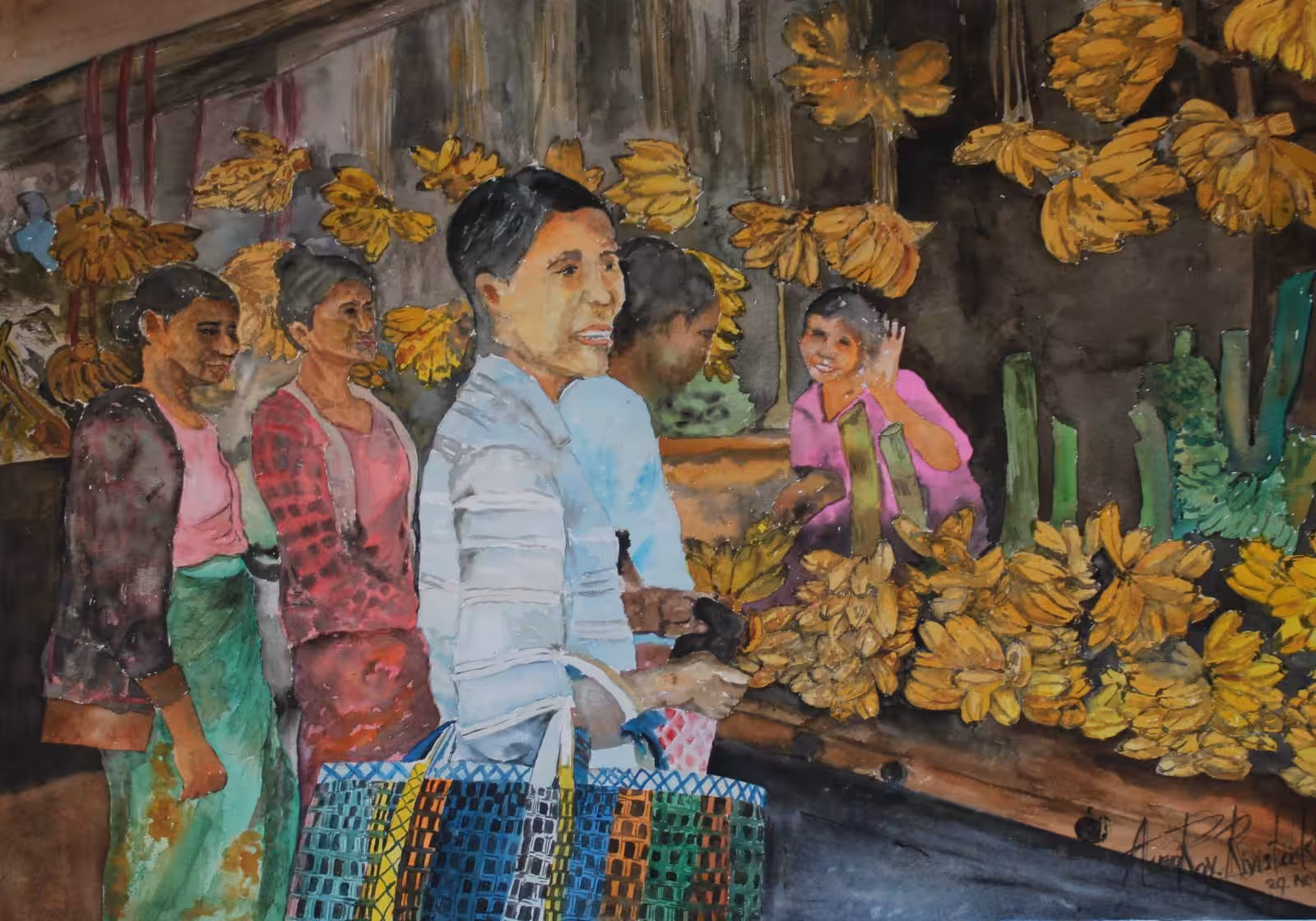 Vibrant Harvest: A Market Day impression