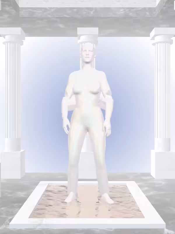 HeavenComputer: The Indifferent Dusky Pale Pink Woman #6234