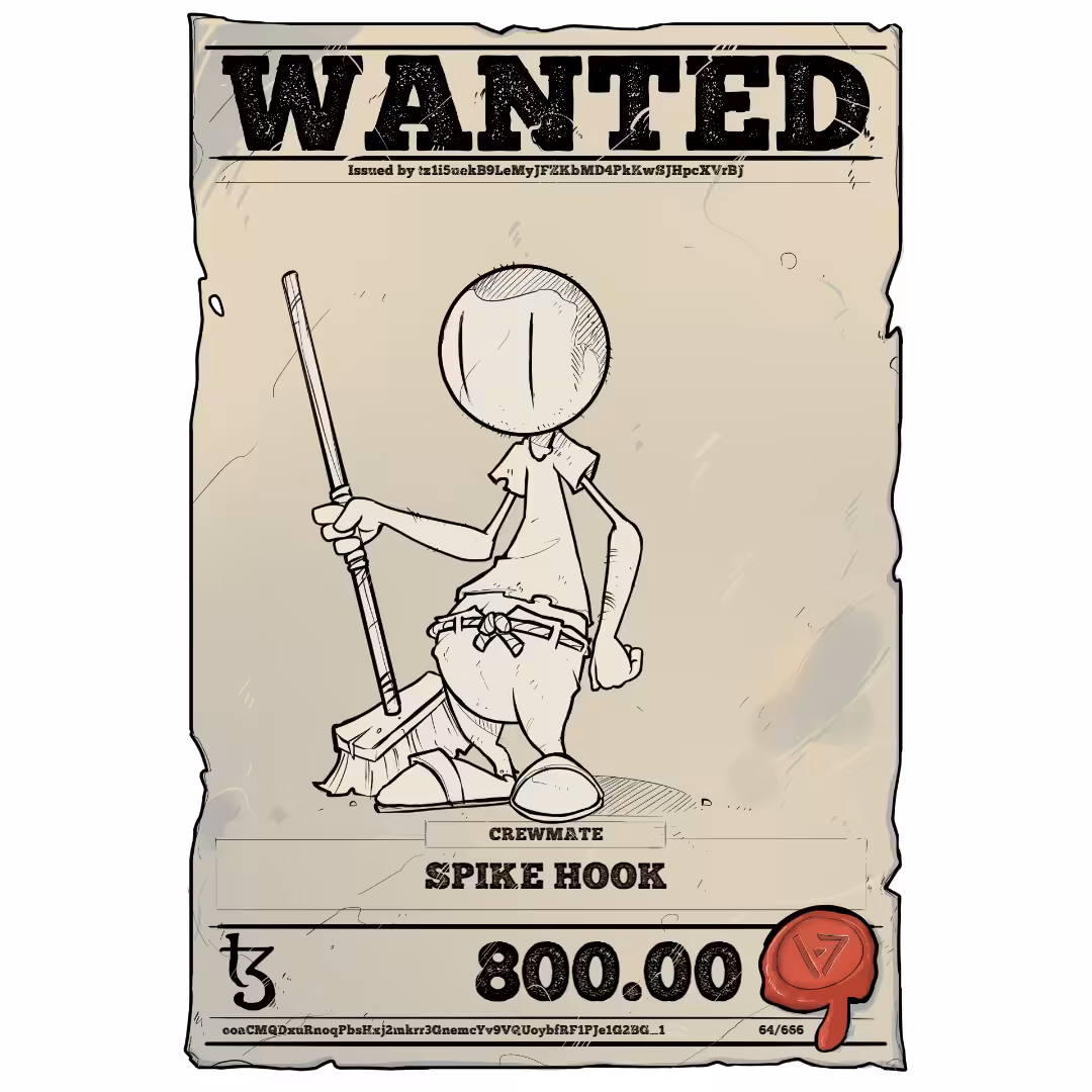 SPIKE HOOK | TEZOS PIRATE 64/666