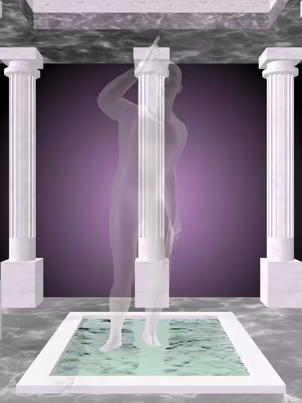 HeavenComputer: The Fading Arguing Glitter Bluish Gold Man #4861
