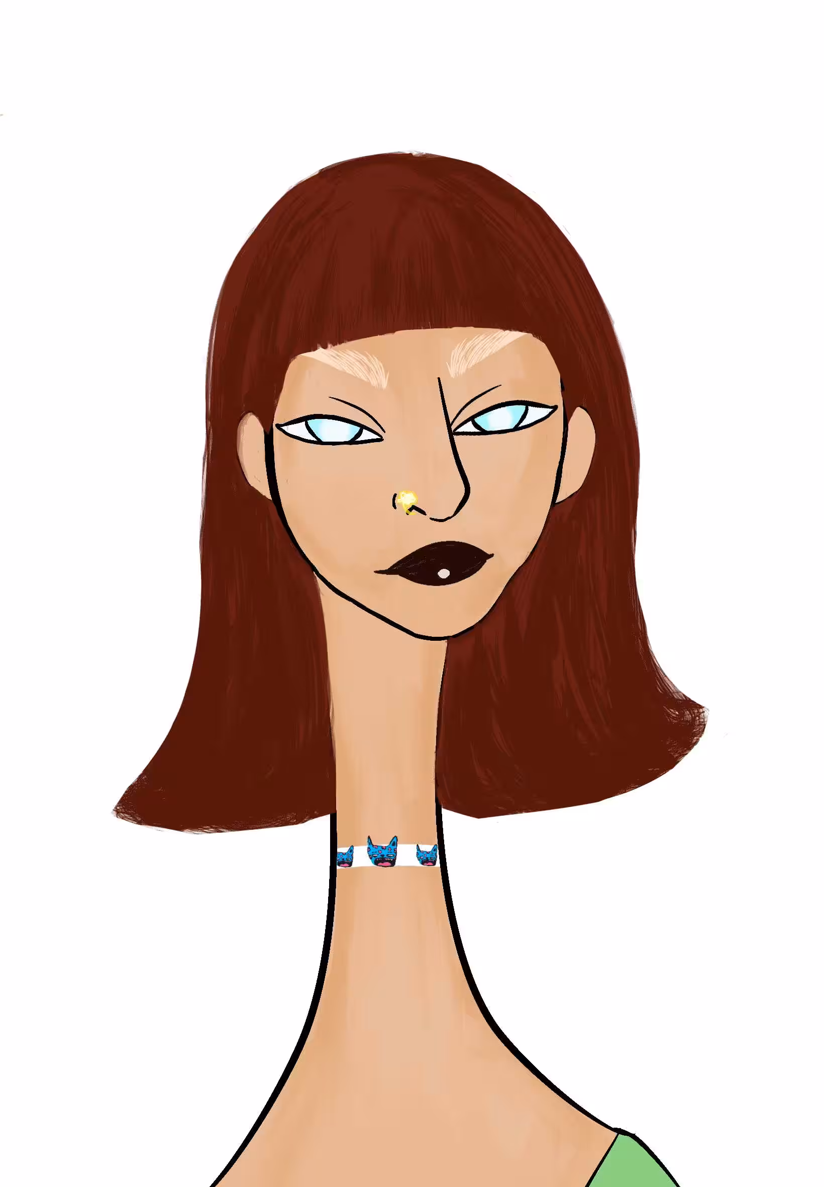 Long Neckie Lady #2254