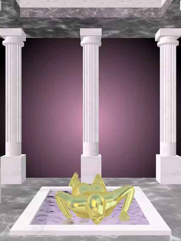 HeavenComputer: The Athletic Green-Golden Goblet Woman #6860