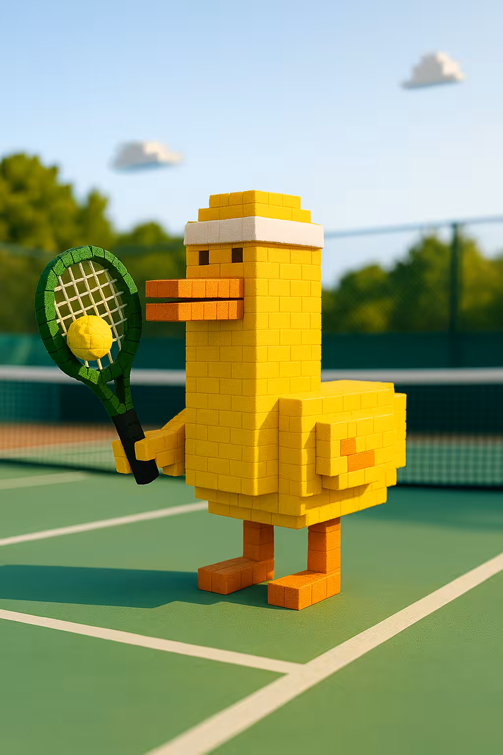 DUDE DUCK TENNIS PLAYER