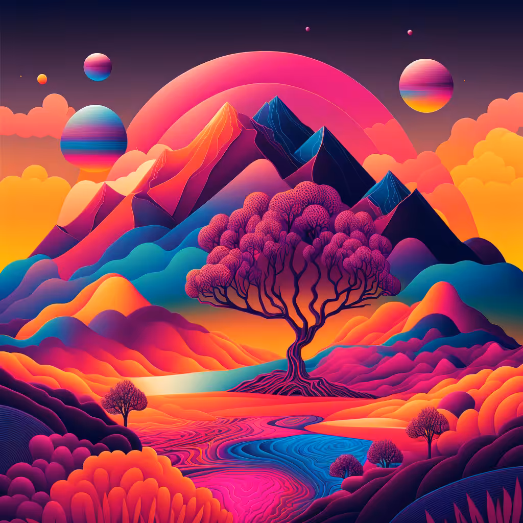 Psychedelic Landscape #66