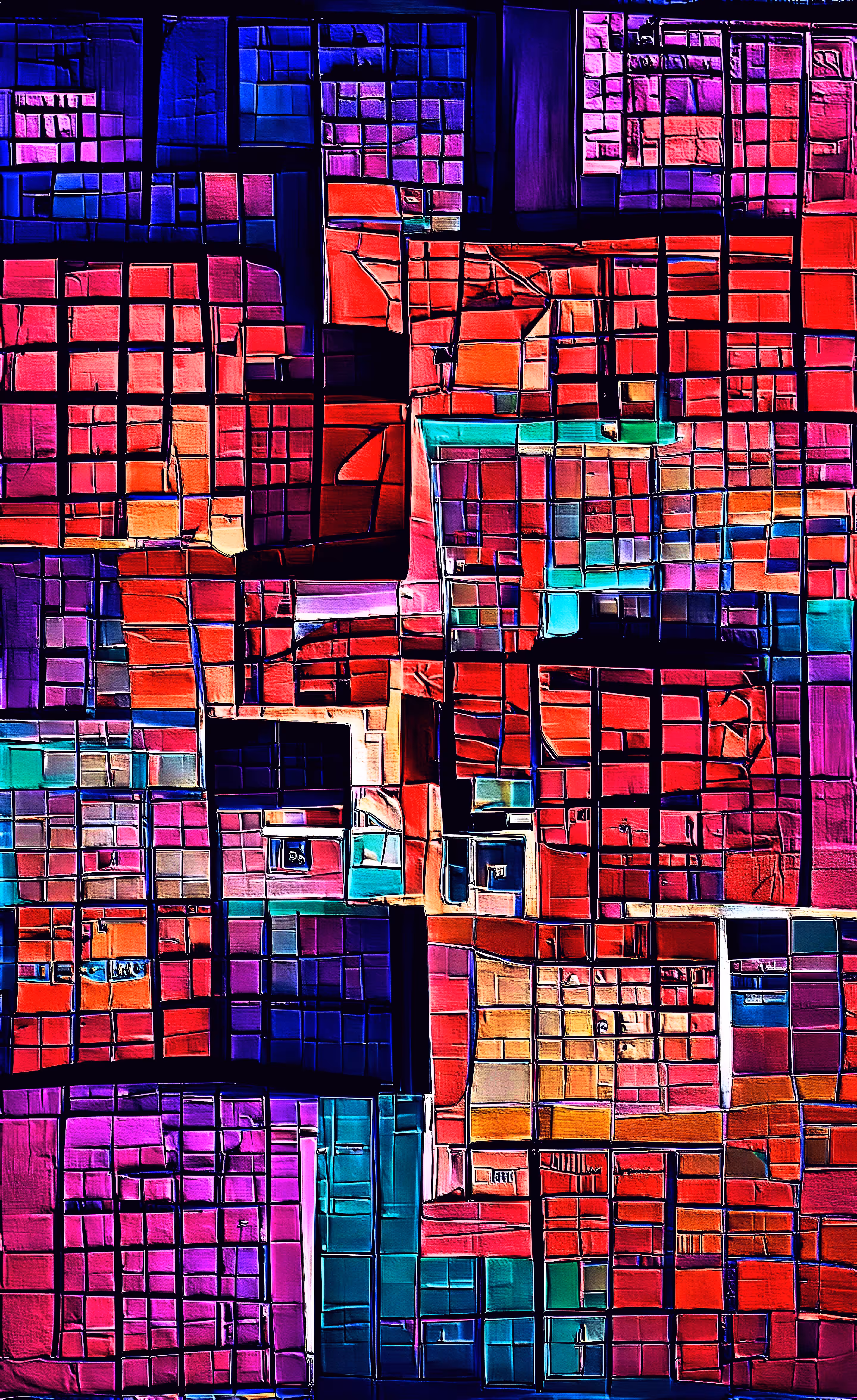 Preoccupied Reflections - A Sketchbook Journal: City Lights