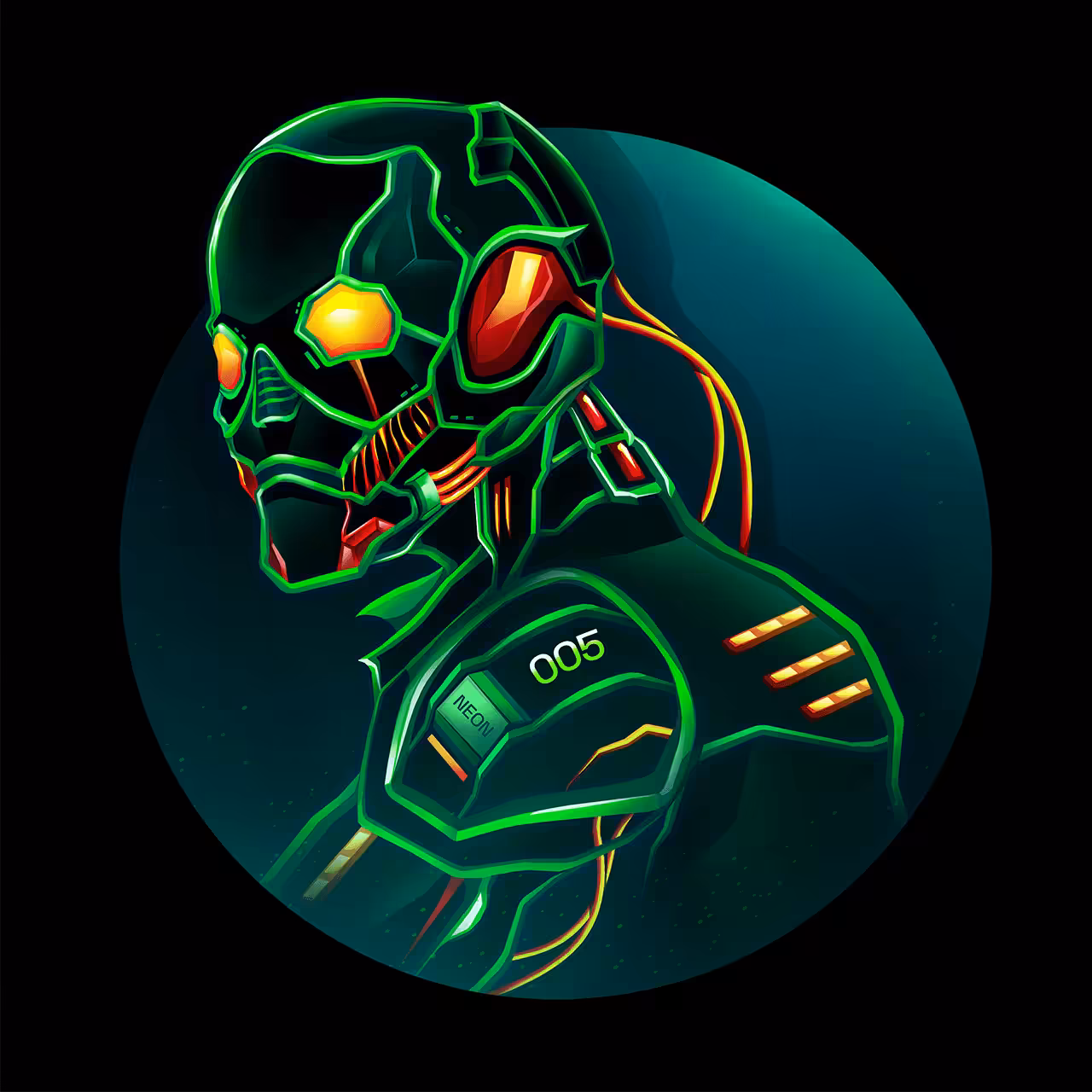 Neon Borg #005