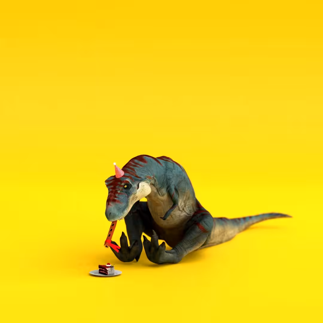 Anxious Dinosaur wishing you Happy Birthday! #3
