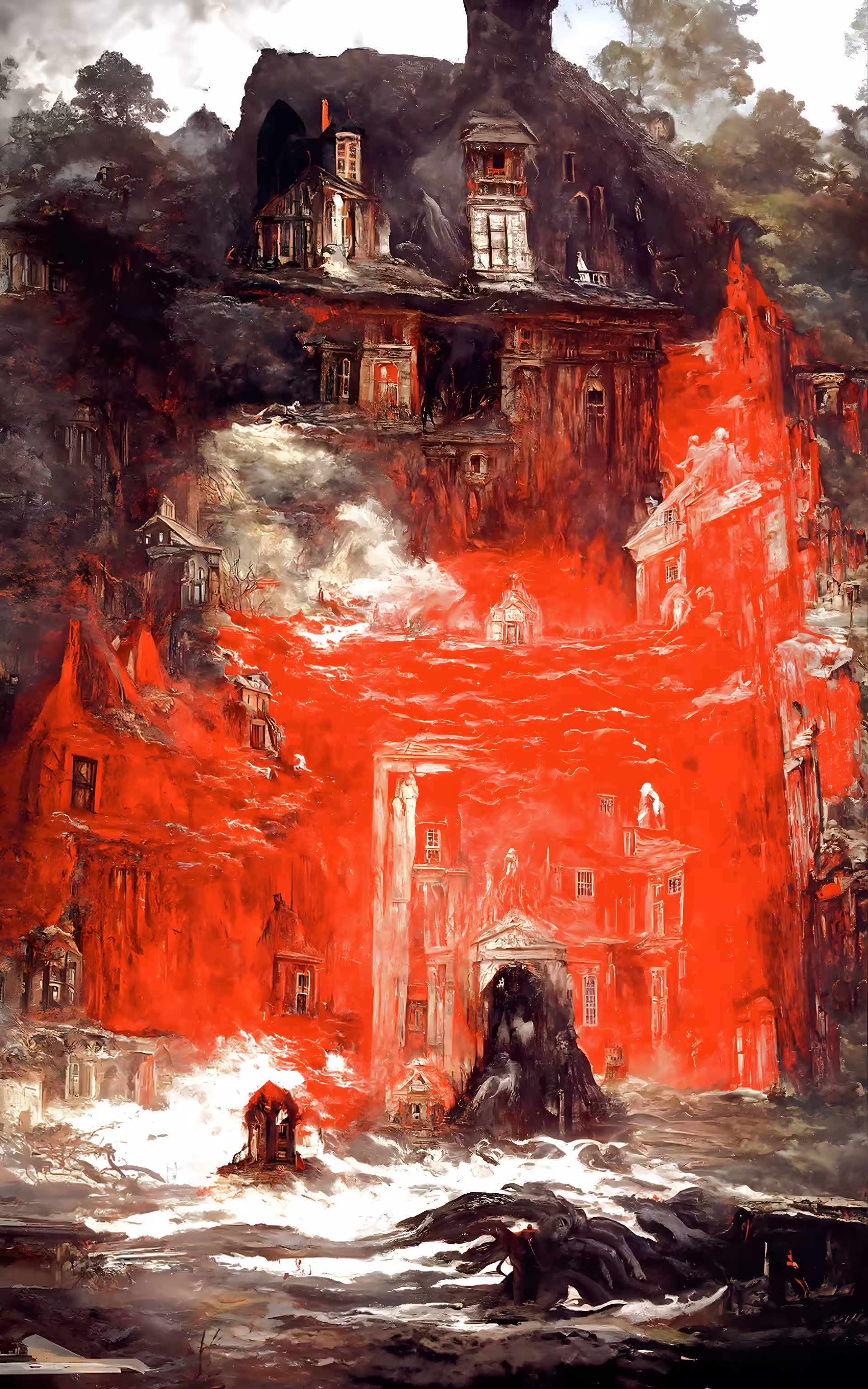 Red Tower Crumbling #4