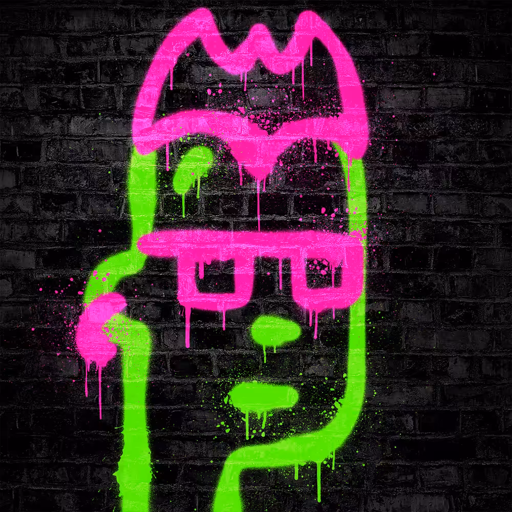 Neon Graffiti Punk #18