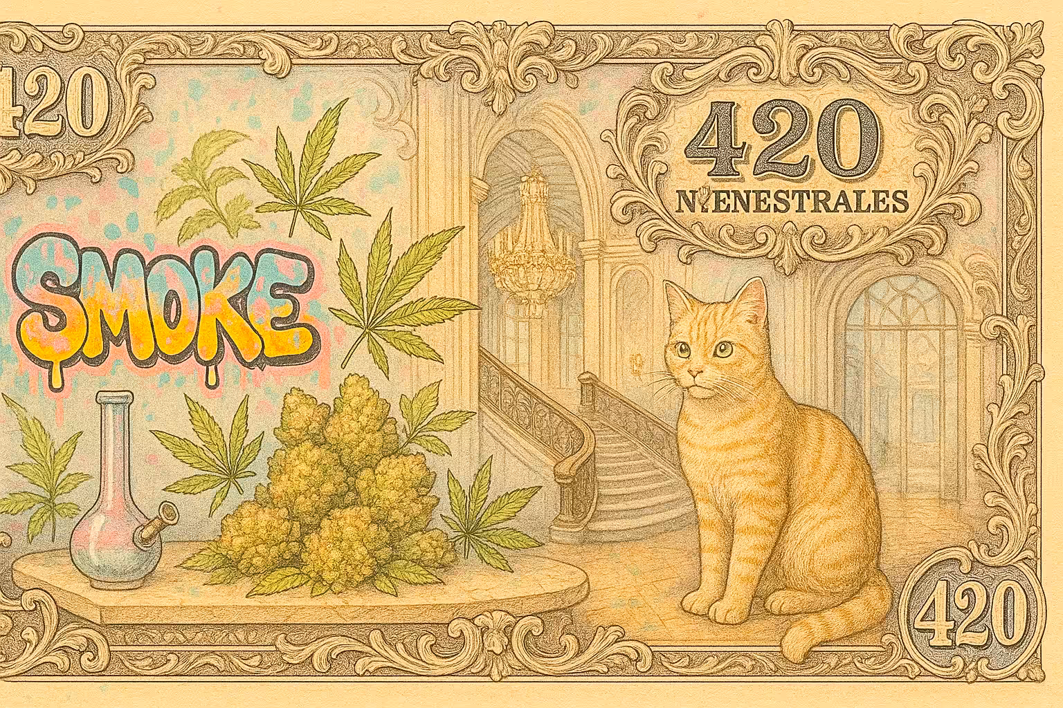 Bienestrales Mexican Art Money 420 Edition II