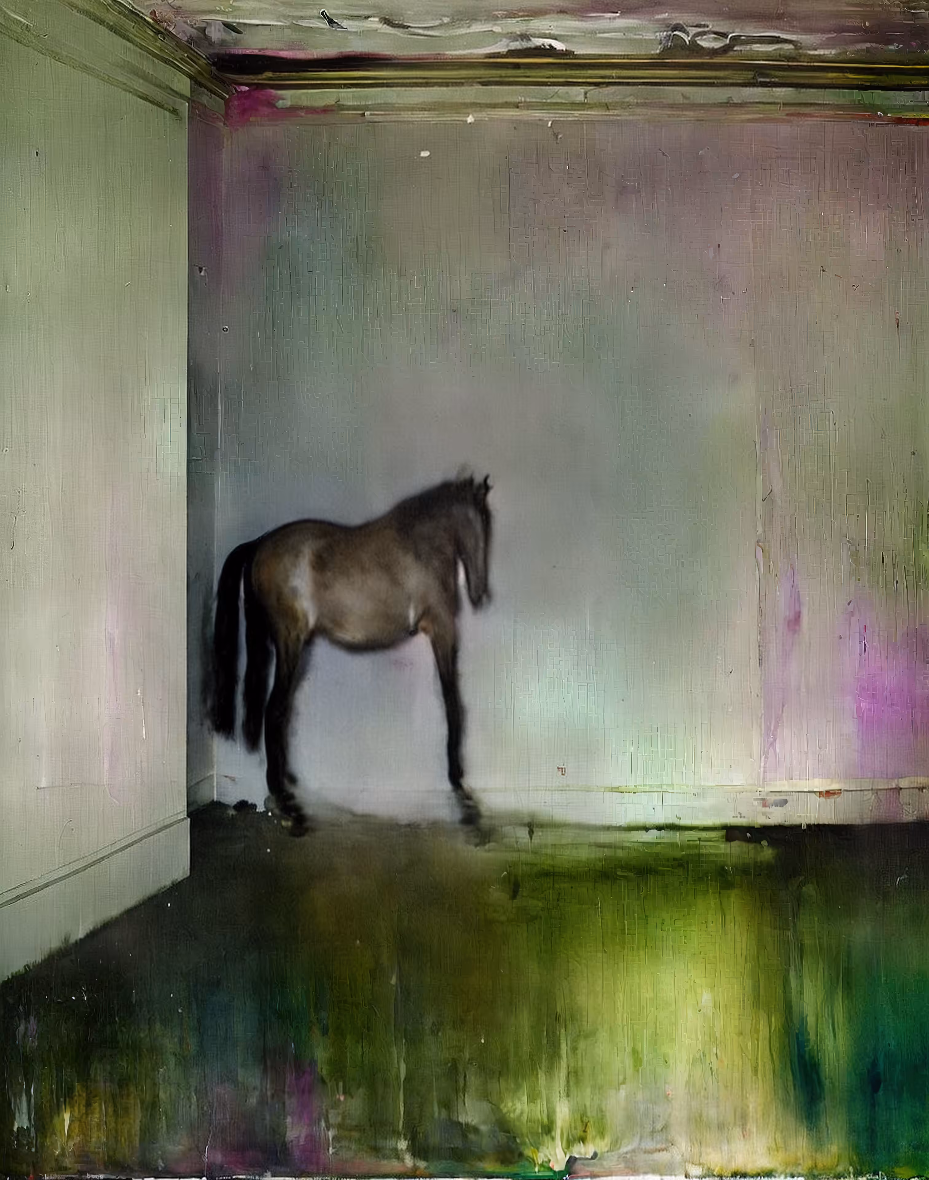 corner horse
