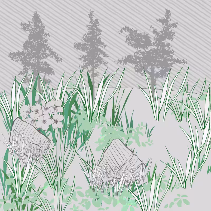Wild Grass and Rubble #168