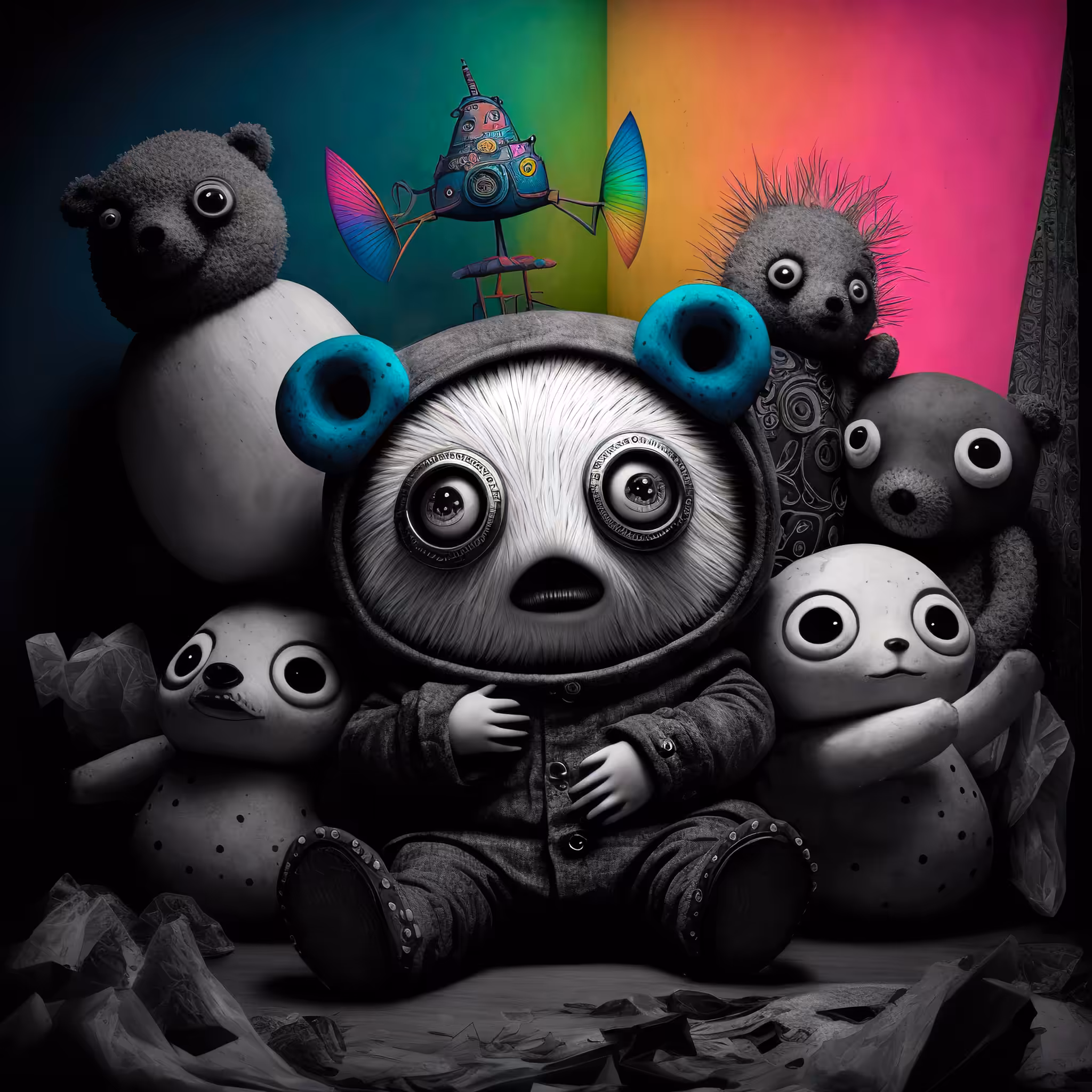 Ai Bear Art from GummyLSD: Beary Odd Friends #11