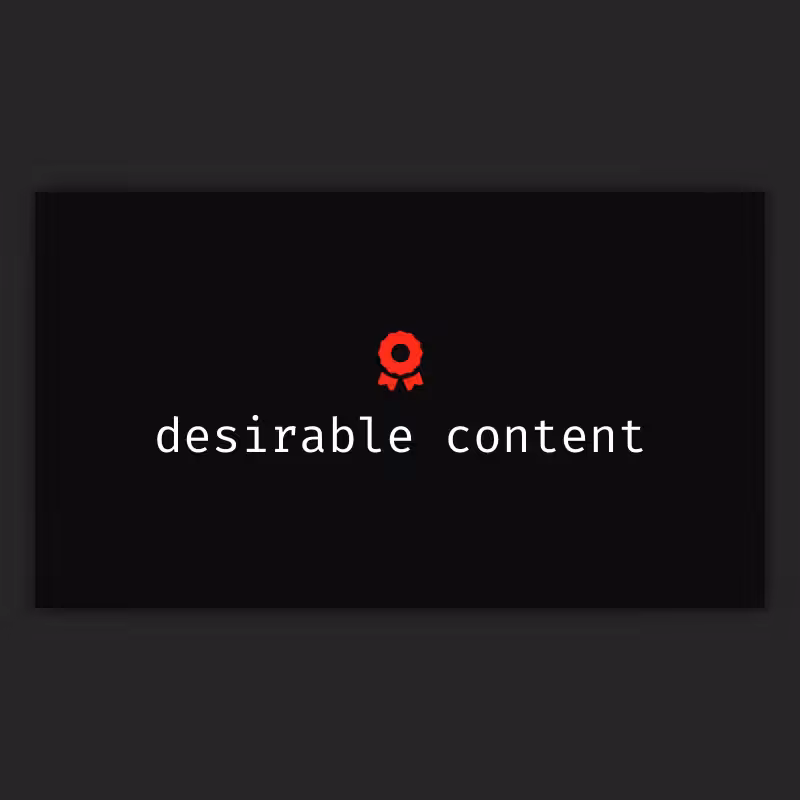 desirable content #21