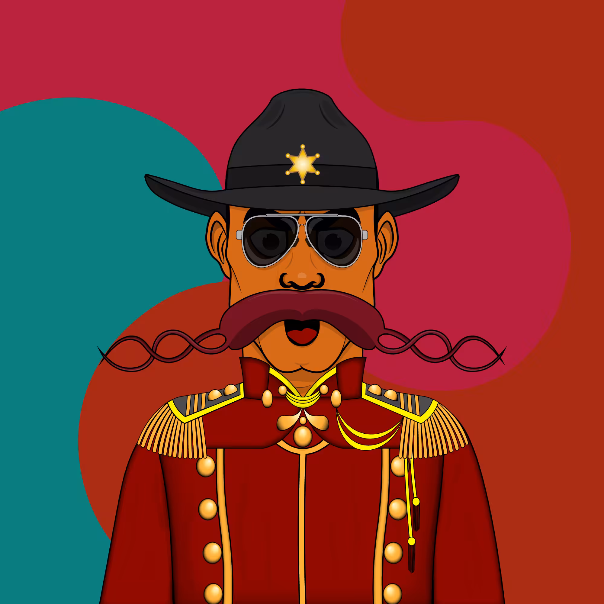 Mustachioed #201