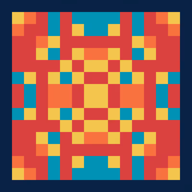 Pixel Mandala #43